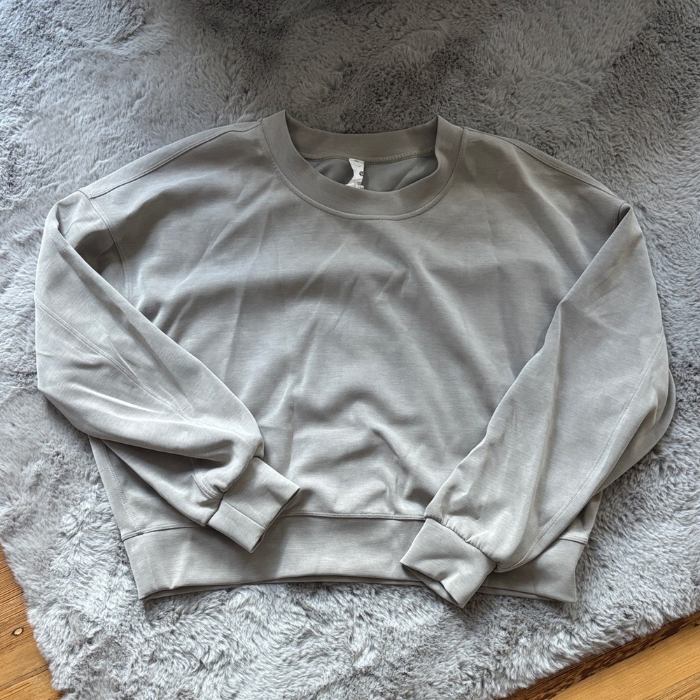 lululemon athletica Light Gray Women's Crew Neck Sweater